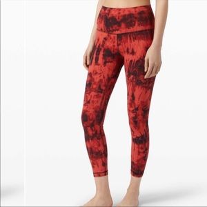 Lululemon red game day align leggings